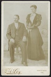 Wedding portrait of Mr. and Mrs. Hugh Coltrin