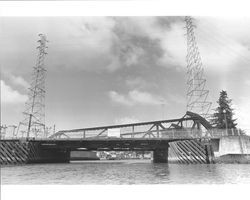 Underside of the D Street Bridge over the Petaluma River, Petaluma, California, about 1972