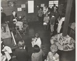 Attendees of the Redcoats Santa Rosa Sports Banquet, Santa Rosa, California, 1950s