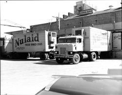 Nulaid Egg loading dock, Petaluma, California, about 1955