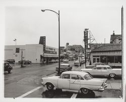 Intersection of Mendocino Ave. and Seventh Street, Santa Rosa, California, 1958
