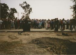 Groundbreaking ceremonies for the Petaluma Marina, Petaluma, California, August 1988