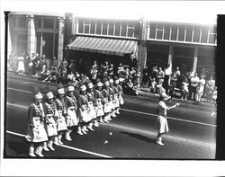 Marching units in the Labor Day Parade, Petaluma, California, September 1, 1947