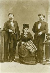 Portrait of three Vallejo children, Sonoma, California(?), 1868