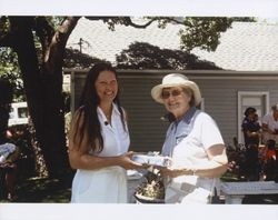 Petaluma Museum docent luncheon at the Riddle home, 416 G Street, Petaluma, California, June 18, 2002