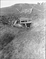 Remains of Roblar Gold Mine and surrounding area., Petaluma, California, 1967