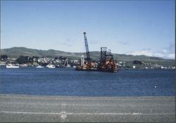 Dredger at Spud Point Marina