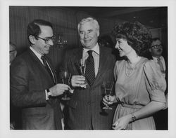 Stan Bromley, Rodney D. Strong, and Alis Demers at Four Seasons Clift Hotel, San Francisco, California, 1981