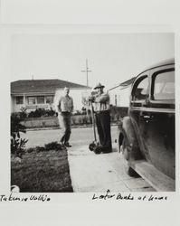 Lester Banks at home, 447 Winchester Street, Vallejo, California, 1940