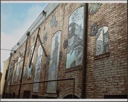 Multimedia murals of American Alley, American Alley, Petaluma, California, 2012