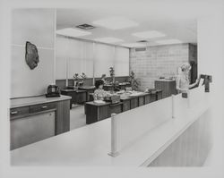 Interior scenes at Healdsburg City Hall, Healdsburg, California, 1961