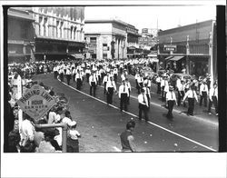 Marching units in the Labor Day Parade, Petaluma, California, 1941