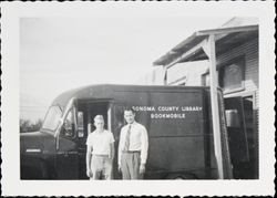 Robert Brasher and Louis Schultz with Sonoma County Library Bookmobile