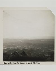 South view from summit of Mount St. Helena, California