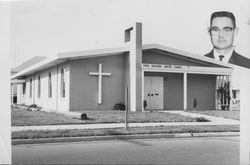 View of the First Southern Baptist Church, Petaluma, California, February, 1965