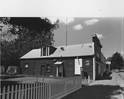 South facade of the Isaac E. Shaw building located at 219 N. Cloverdale Blvd., Cloverdale, California, 1989