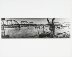 Healdsburg beach and bridges