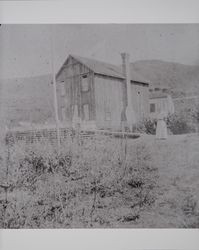 Exterior of a house associated with the Akers family named "Casa del Mar," Sonoma County, California, about 1890