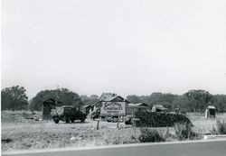 Entrance to the California Charcoal Company, Windsor, California, September 8, 1952