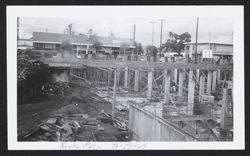 Constructing the basement floor of the Sonoma County Library