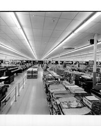 Interior view of K-mart Discount Department Store