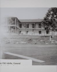 Old adobe at the Petaluma Adobe State Historic Park before restoration, Petaluma, California, photographed between 1940 and 1950