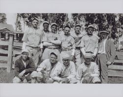 Two Rock Baseball Team, Two Rock, California, 1927