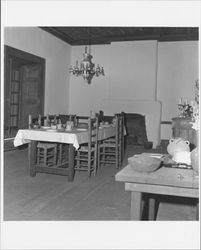 Views of the living quarters at the Petaluma Adobe, Petaluma, California, about 1967