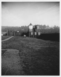 Walking toward the Chapel at Fort Ross