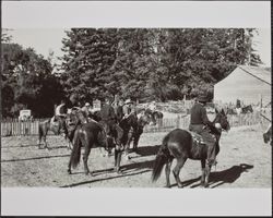 Redwood Rangers Riding Club members at Gianoli Ranch, Mendocino County, California, October 27, 1946