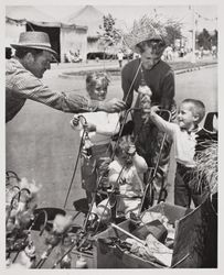 Buying toys at the Sonoma County Fair, Santa Rosa, California