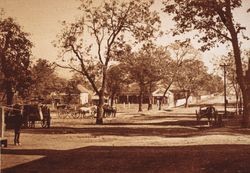 Plaza in Healdsburg, California, 1872