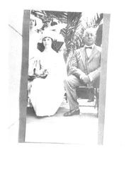 Martha King and unidentified man, Petaluma, California, 1923