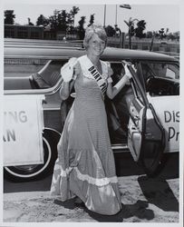 Dairy Princess Carmen Guillett at the Sonoma County Fair, Santa Rosa, California, about 1974