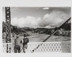 Views of Guerneville Bridge during the flood of 1937