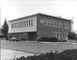 Pacific Telephone building at 125 Liberty Street, Petaluma, California, 1968