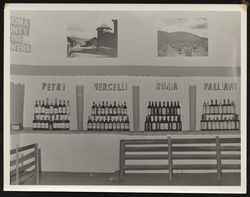 Sonoma County Wine Growers Association exhibit at the Healdsburg Harvest Festival, Healdsburg, California, 1946