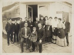 Group portrait of the owners and staff of The White House