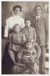 Portrait of the Peter P. Girolo family of Santa Rosa, California, 1910