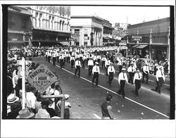 Marching units in the Labor Day Parade, Petaluma, California, 1941