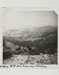 Northwest view from summit of Mount St. Helena, California