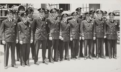 Members of the Petaluma Fire Department, Petaluma, California, about 1953