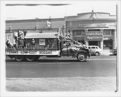 Floats in the 1947 Labor Day Parade, Petaluma, California, September 1, 1947