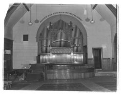 Interiors of unidentified Sonoma County, California churches, 1890-1990