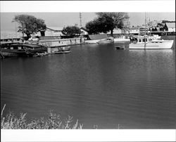 Petaluma Turning Basin looking toward Weller Street and the D Street Bridge