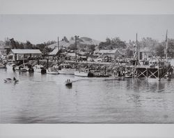 Harbor Day at the temporary harbor of the Yacht Club, Petaluma, California, August 15, 1940