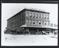 Corner Main and Third Streets, Santa Rosa, California--view southeast, , March 30, 1875