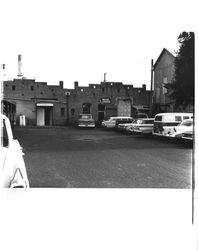 Back door of the Argus Courier building, Petaluma, California, 1956