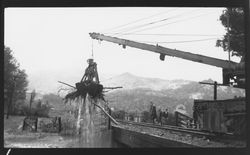 Flood damage to the North West Pacific tracks between Healdsburg and Hopland