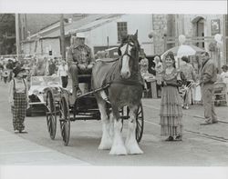 Farm wagon in the Old Adobe and Petaluma River Festival Parade of 1986